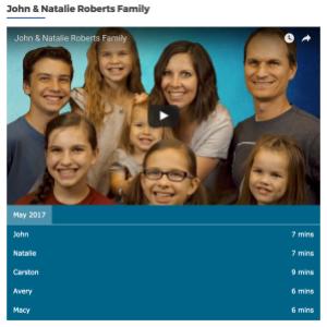 John & Natalie Roberts Family